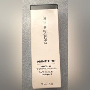 Bare Minerals Prime Time ✨ Original Foundation Primer ✨ New in Box ~ 30 ml